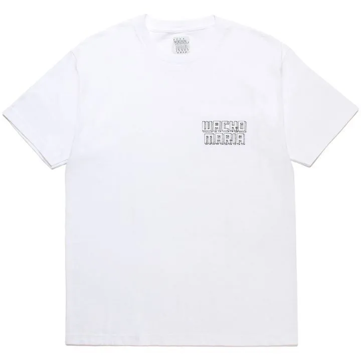 WACKO MARIA  |Crew Neck Pullovers Street Style Cotton Short Sleeves Logo