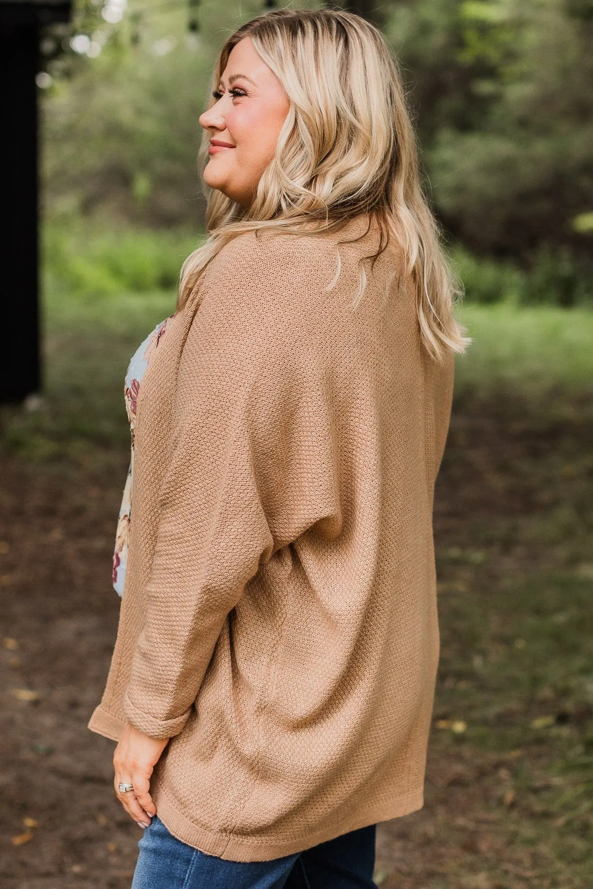 Warm Welcomes Knit Cardigan- Camel