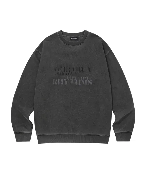 WOOALONG  |Crew Neck Unisex Street Style Long Sleeves Cotton