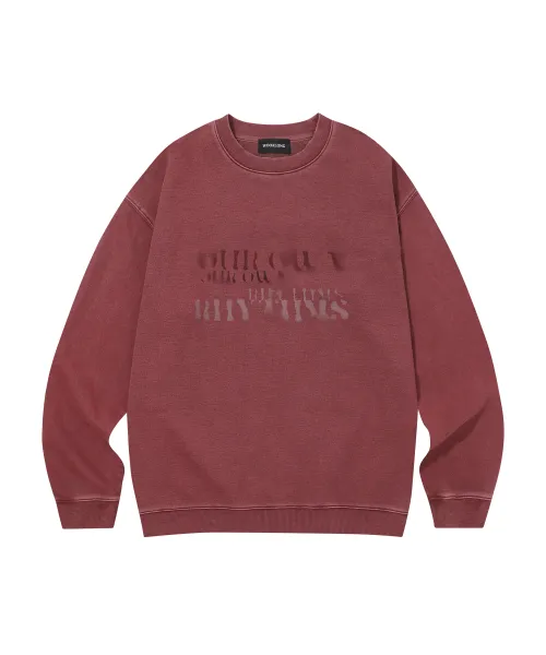 WOOALONG  |Crew Neck Unisex Street Style Long Sleeves Cotton