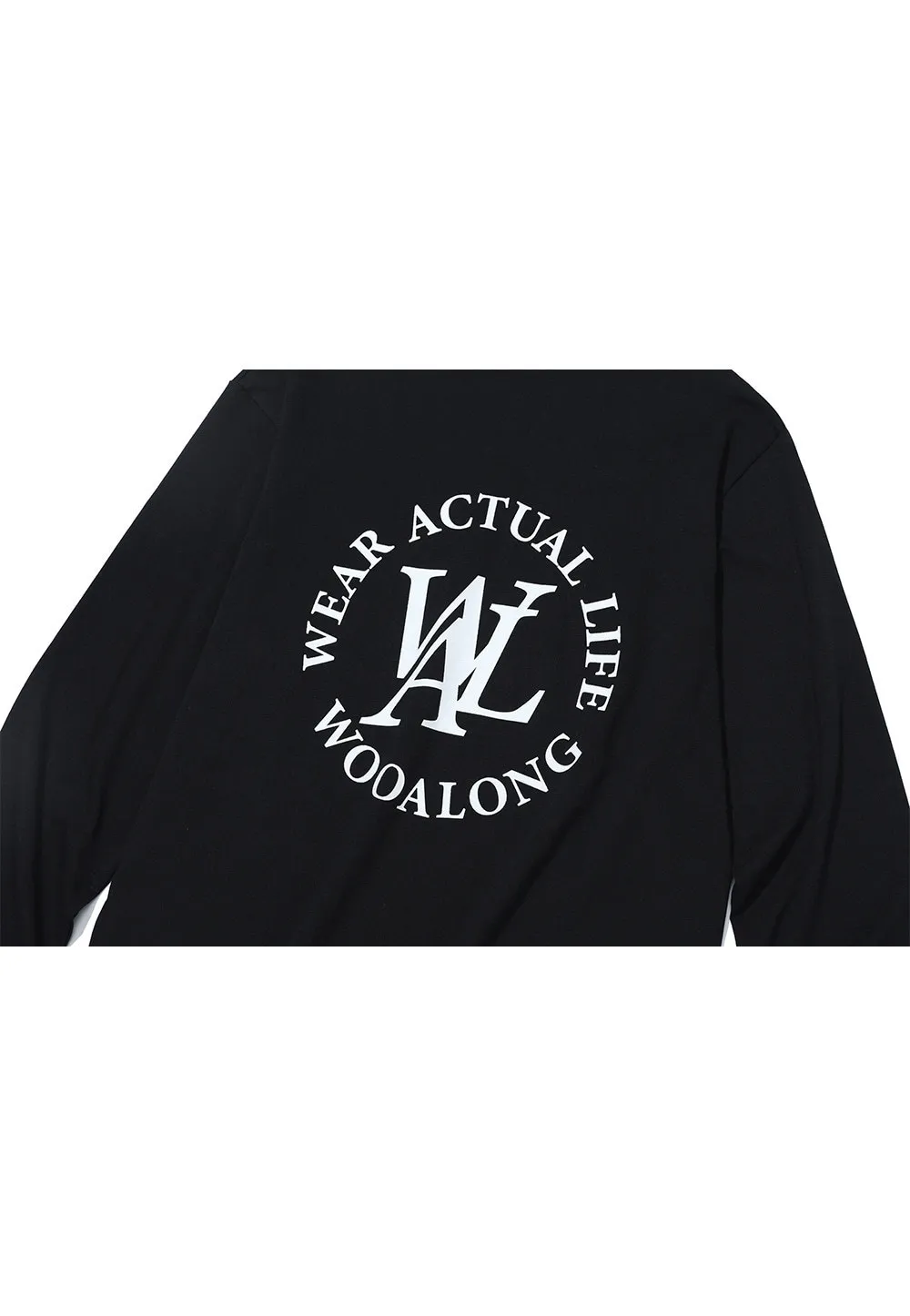 WOOALONG  |Unisex Street Style Long Sleeves Plain Cotton