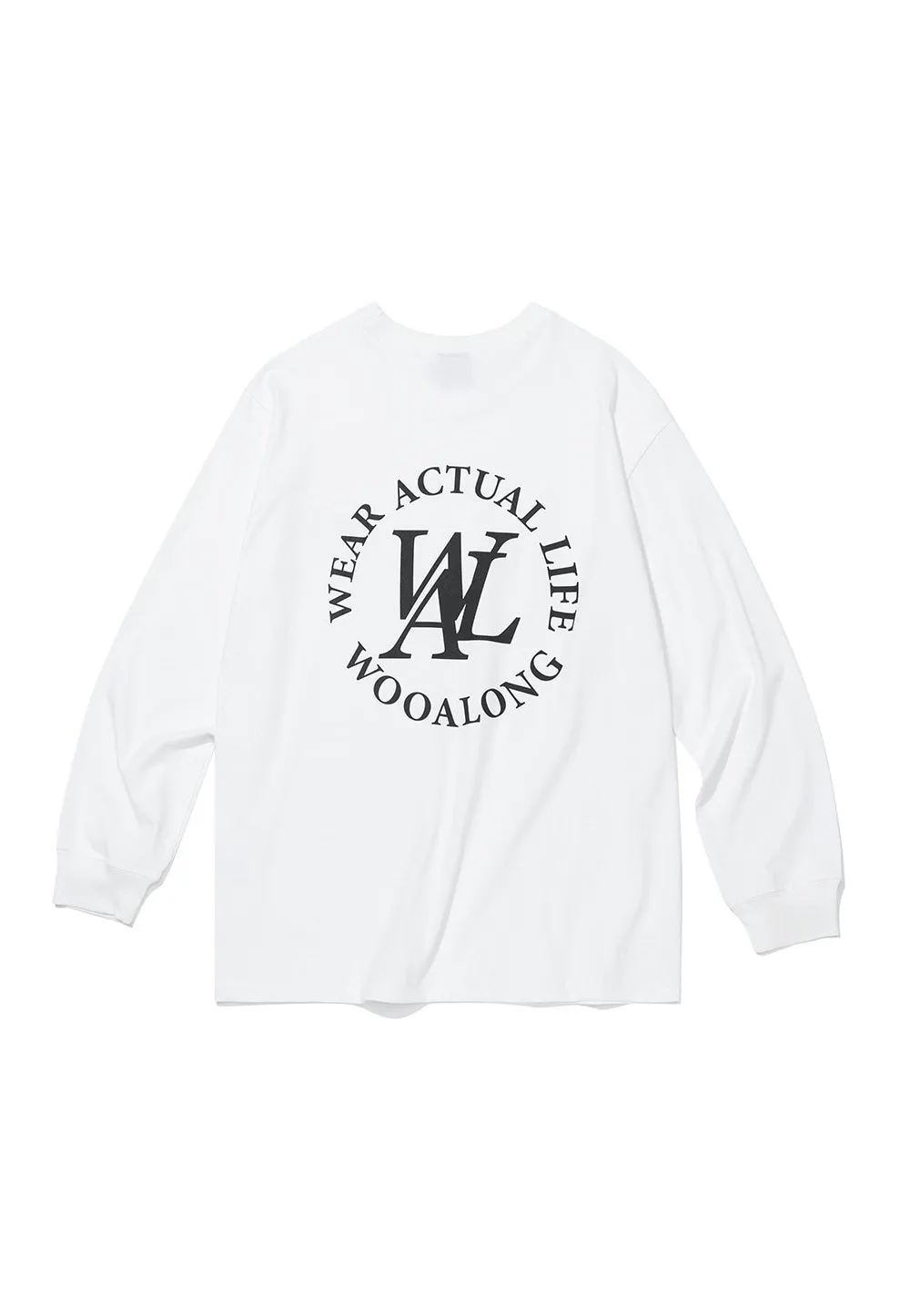 WOOALONG  |Unisex Street Style Long Sleeves Plain Cotton