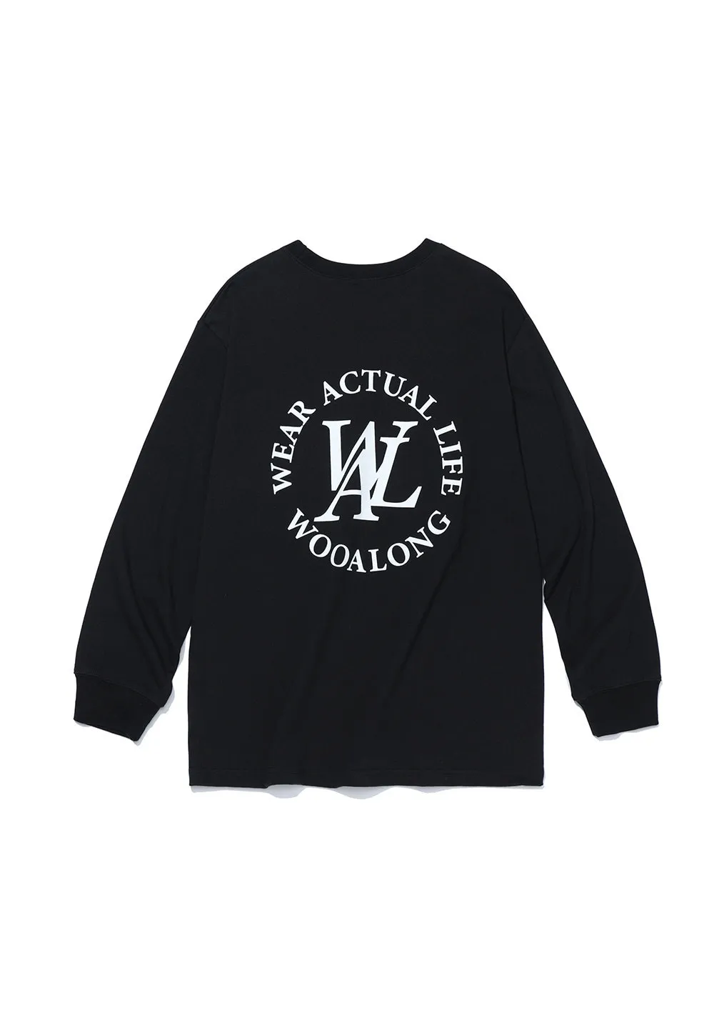 WOOALONG  |Unisex Street Style Long Sleeves Plain Cotton