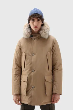 Woolrich Arctic Parka Ramar Cloth con Pelliccia Removibile Beige