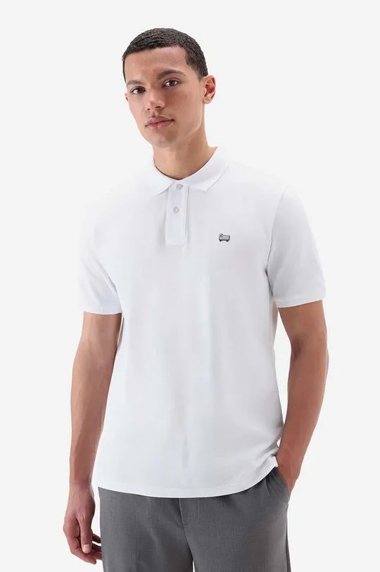 Woolrich cotton polo shirt white color