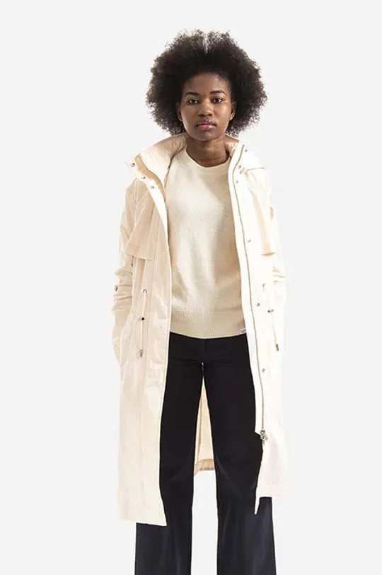 Woolrich parka Female Briar Long Lig women's beige color