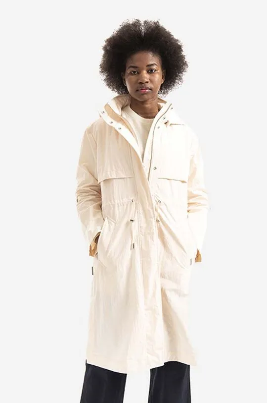 Woolrich parka Female Briar Long Lig women's beige color