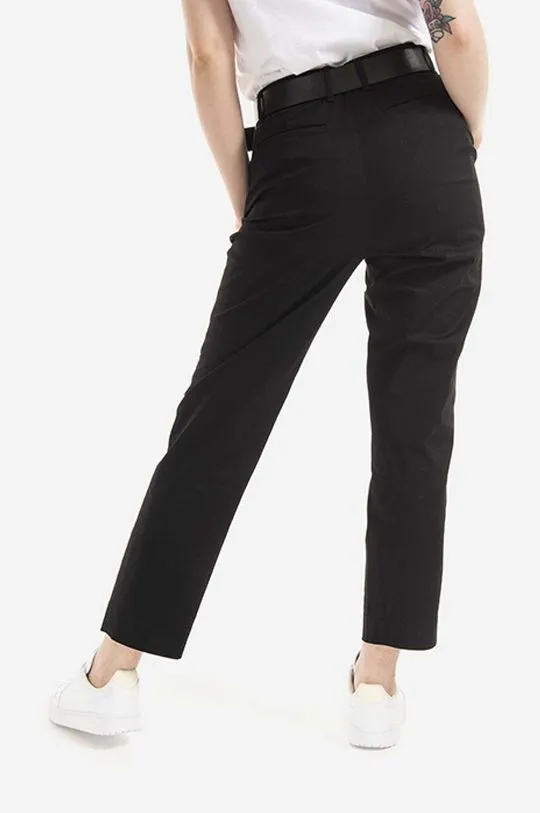 Woolrich trousers women's black color