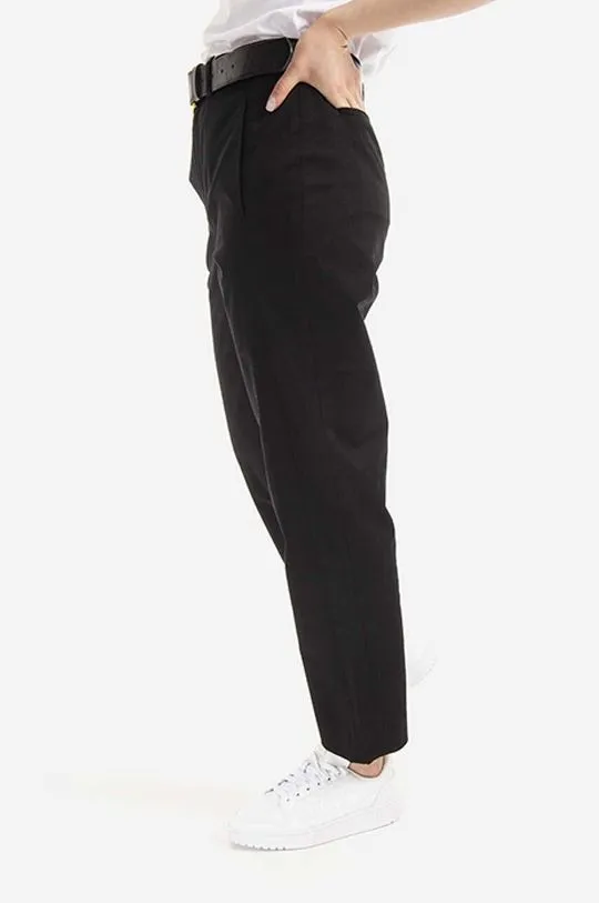 Woolrich trousers women's black color