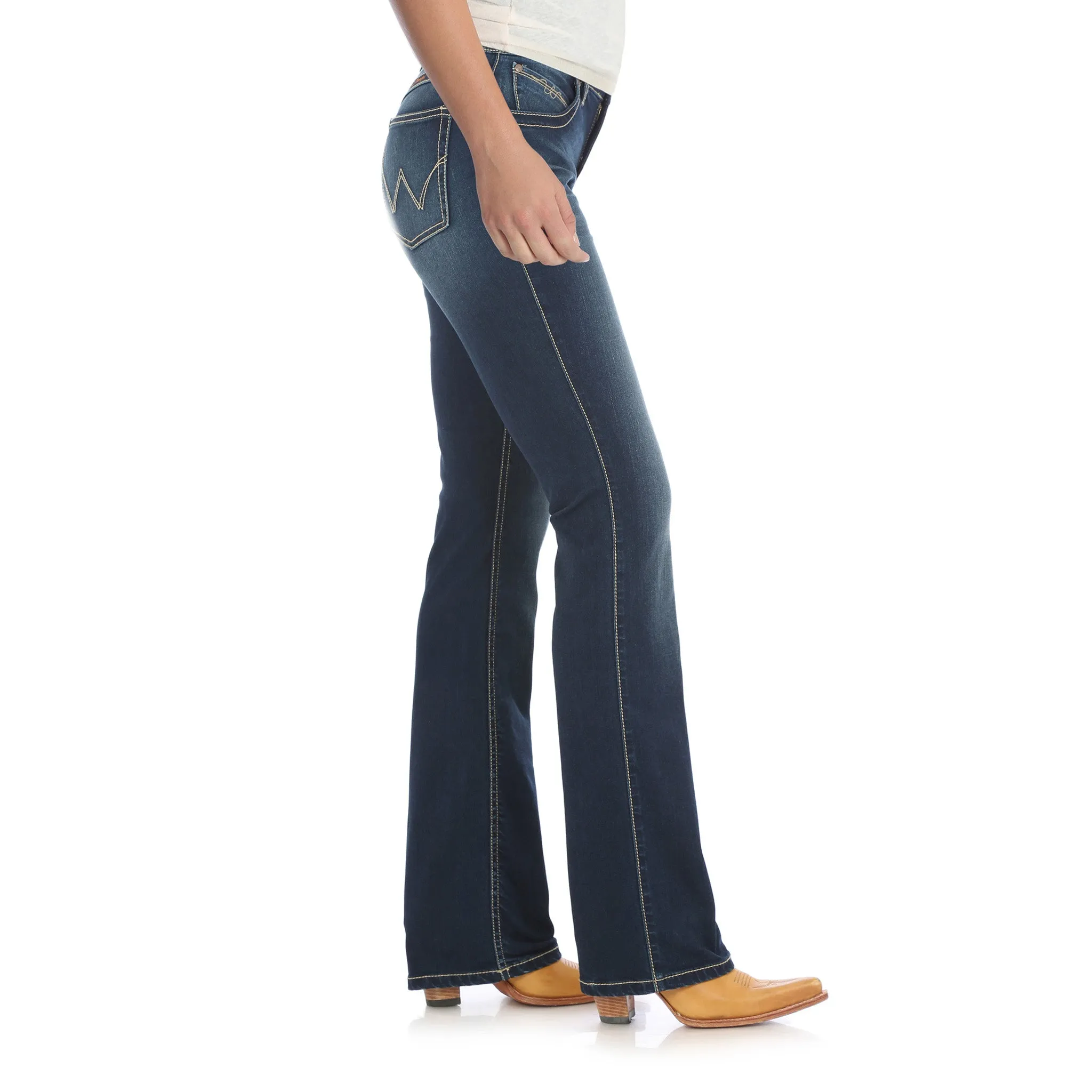 Wrangler Women's Dark Blue Q Baby Jean