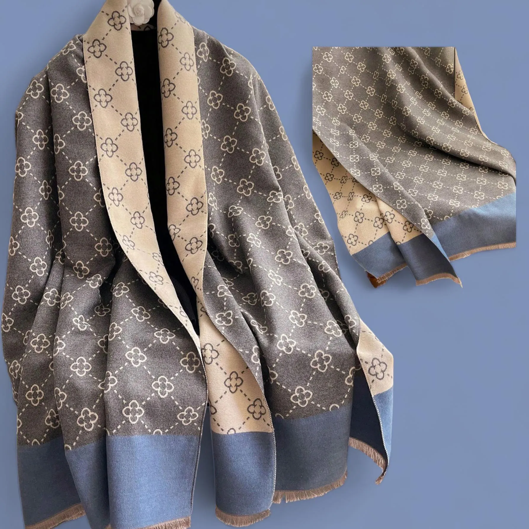 WRAP Warm Jacquard Shawl Scarf Limited Edition