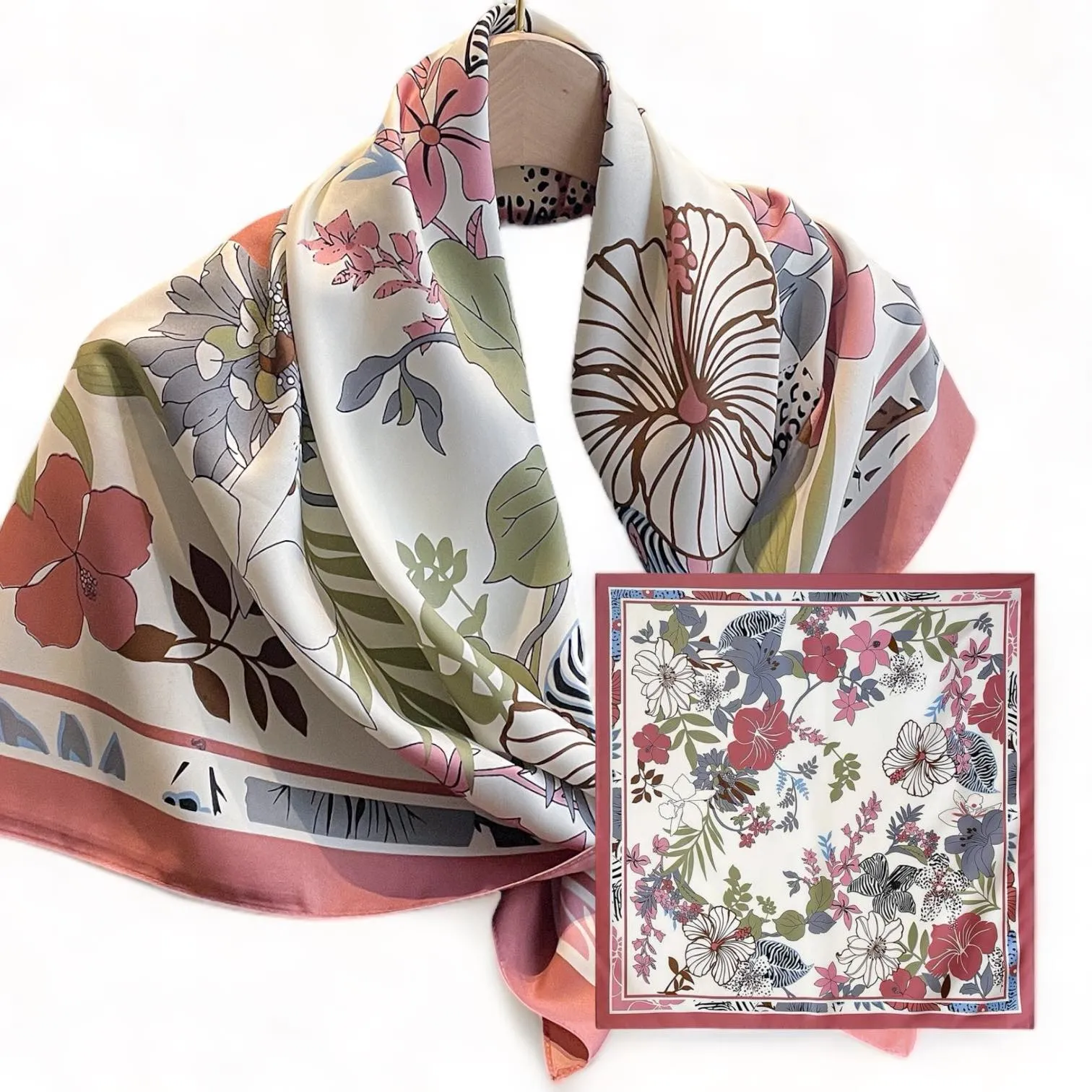 WRAP XL Square Printed Bandana Scarf 110x110cm