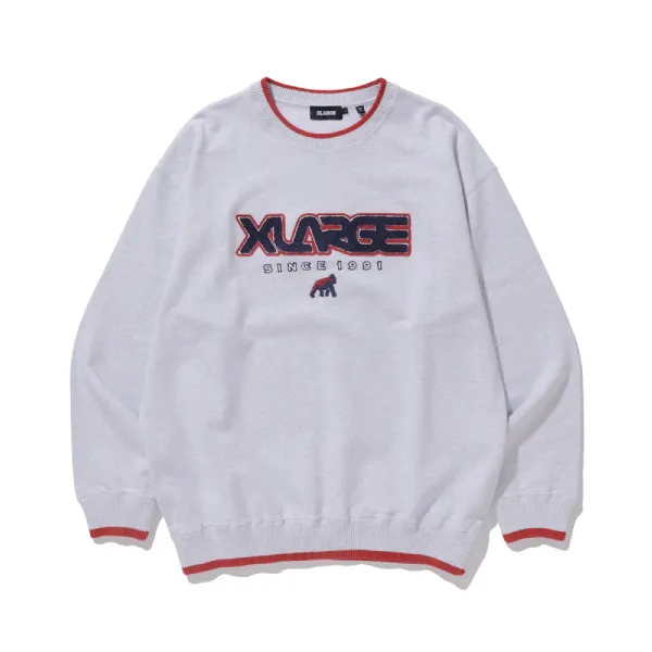 X-Large  |Pullovers Unisex Sweat Street Style Long Sleeves Plain Logo