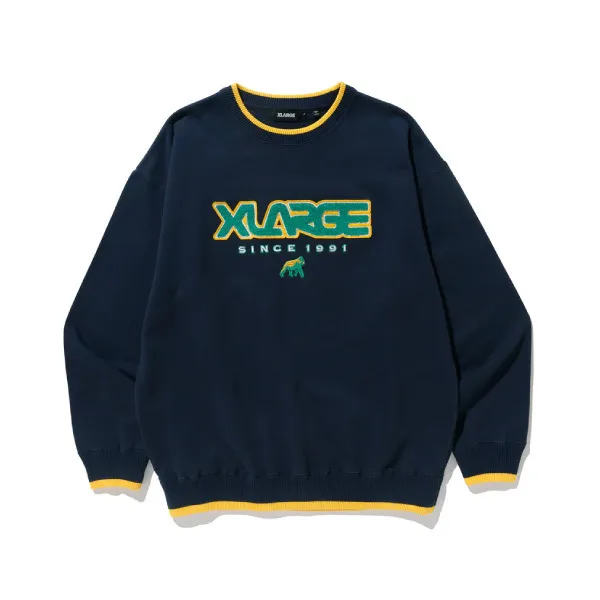 X-Large  |Pullovers Unisex Sweat Street Style Long Sleeves Plain Logo