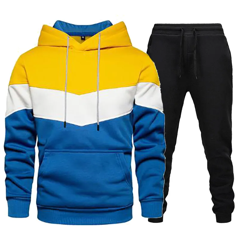 Xituodai Men's Tracksuit Casual Hoodies and Sweatpants Two Piece Sets Winter Sports Suit Outdoor Sweatshirt Set Fashion Male Clo