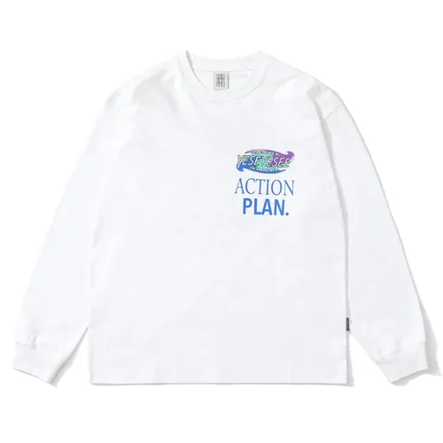 YESEYESEE  |Unisex Street Style Long Sleeves Long Sleeve T-shirt Logo