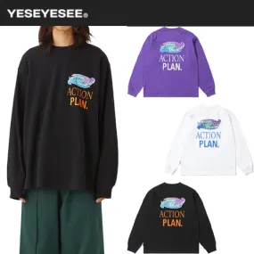 YESEYESEE  |Unisex Street Style Long Sleeves Long Sleeve T-shirt Logo