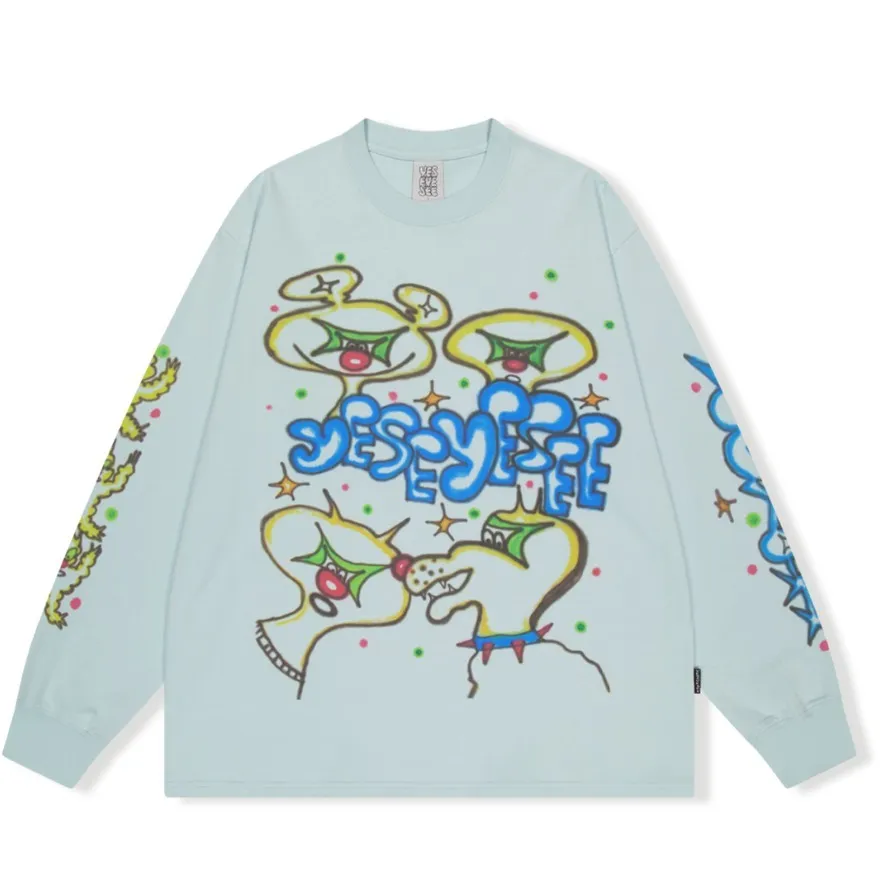 YESEYESEE  |Unisex Street Style Long Sleeves Plain Cotton