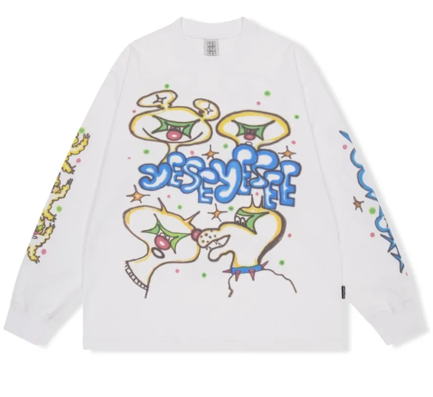 YESEYESEE  |Unisex Street Style Long Sleeves Plain Cotton