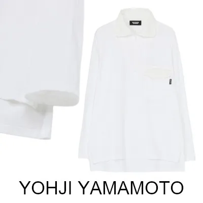 Yohji Yamamoto  |Unisex Street Style Long Sleeves Plain Cotton